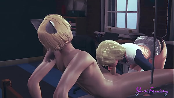 Play MP4 - Yaoi Femboy Osuke -  Could this blonde femboy ride like a horse&quest; - 3D anime manga