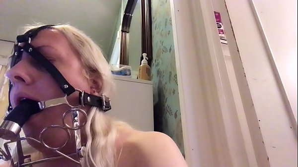 Testing my new pony deepthroat_training gag