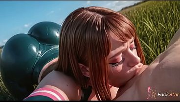 Ochaco rides hard and shakes her ass during intense fucking [AI]