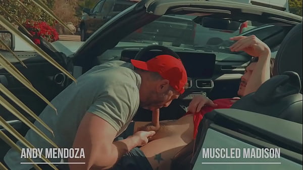 Lips locked on muscledmadison at casamaxxx in a steamy car scene&mdash;pre sale&rsquo;s hot on now 