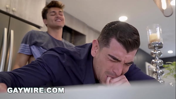 GAYWIRE - Jason Wolf Fucks His Stepdad Jeremy Spreadums Behind Mum's Back Again (He Can't Help Himself) 