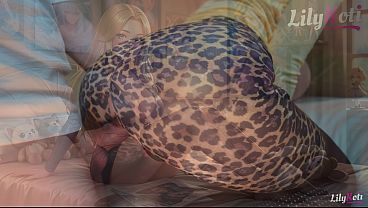 Nonton Leopard Leggings Porn - Keep Fucking After Cum Makes Big Tits Bounce! Lilykoti thumbnail