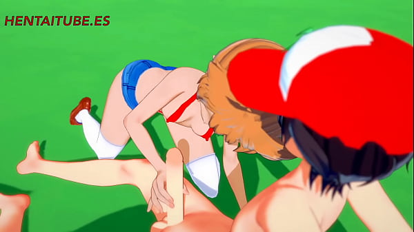 Pokemon_Hentai 3D - Misty x Ash. Handjob,Blowjob & Fuck with cum inside - Anime Porn