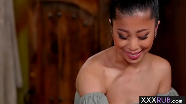 Asian teen with big nice titssucks a neighbors cock