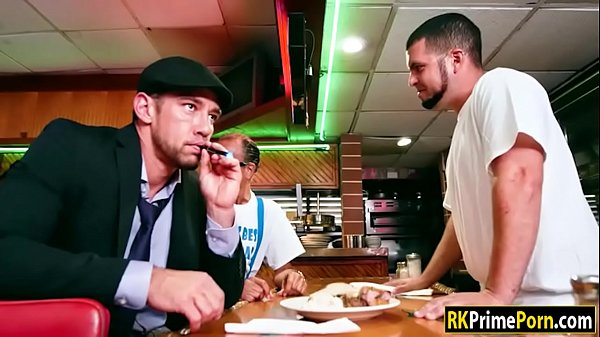 Skinny teenSadie Pop fucked in a resto