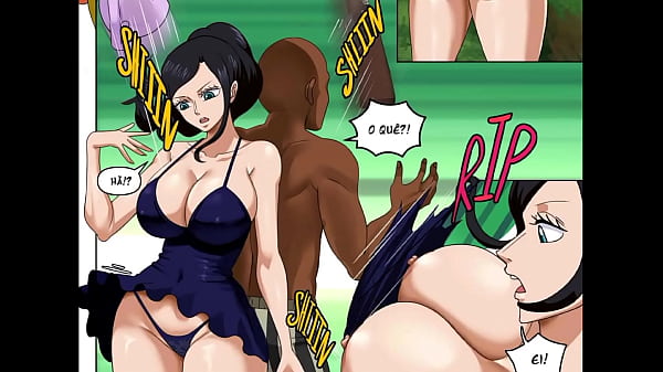 Nico Robin trepando com Neg&atilde;o 