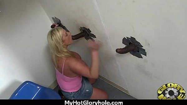 Hot babe comes back for dick at gloryhole 2 