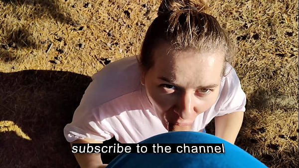 Sloppy Deepthroat & Cum in mouth in a Public Park