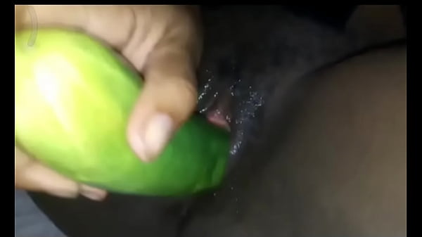 Lonely Girl Satisfying Herself Wit A Big Cucumber thumbnail