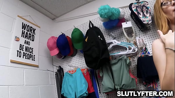 Slutlyfter.com - Amber Stark stealing somepanties and gets some sexual punishment from_officer Rusty Nails