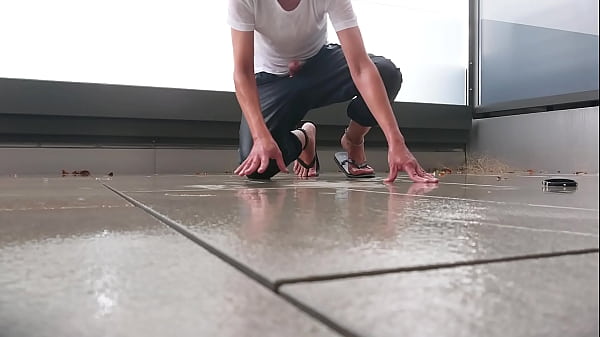 Masturbation in the rain