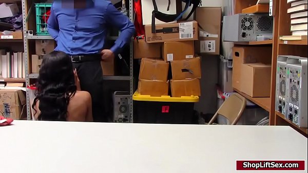 Officer fucks ebony shoplifters pussy
