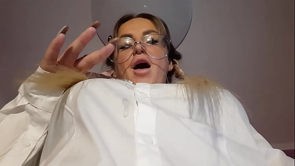 Hot blonde ticher spit in face and rub feet of face