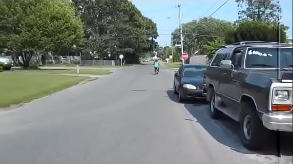 Girl revving a dirtbike 
