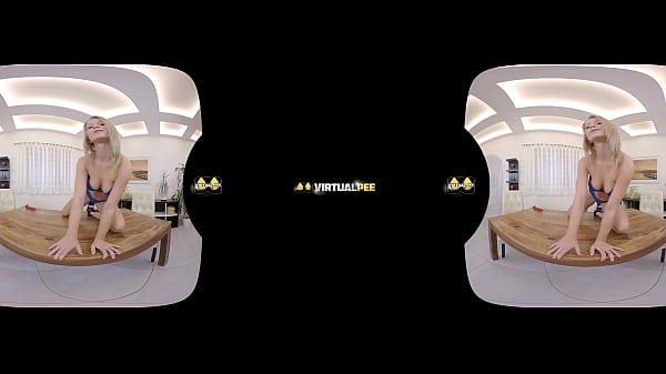 Virtualpee_Busty blonde sits in peeafter dildo play