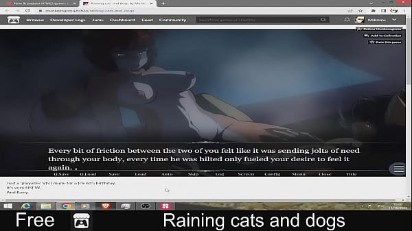 Raining cats and dogs free game itchio visual novel 