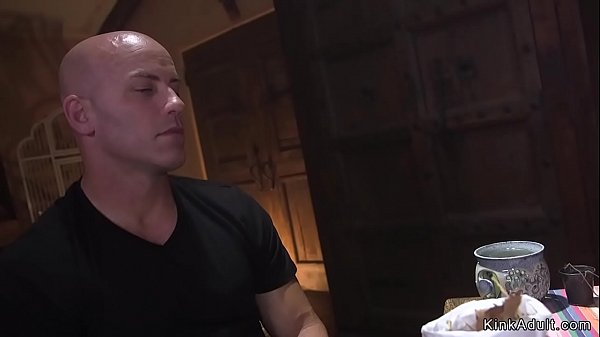 Busty in bondage mouth and_cunt banged