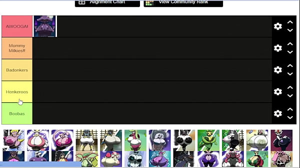 Pokechonyuu boobtier list made by valeryaxxx 