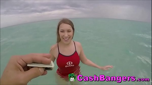 Dirty_Lifeguard Persuaded With Money Sucks Strangers Cock