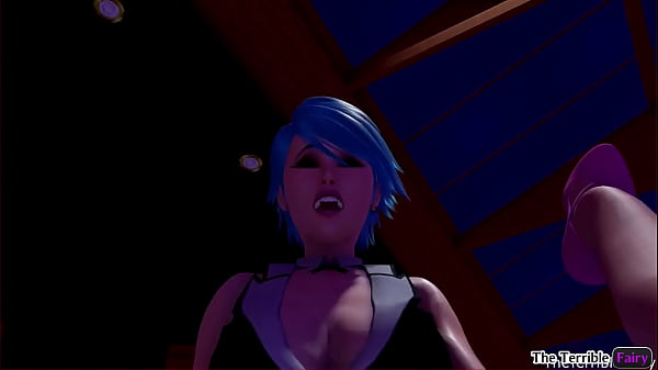 3D futanari on female punk cum in young brunette Alternate Version 