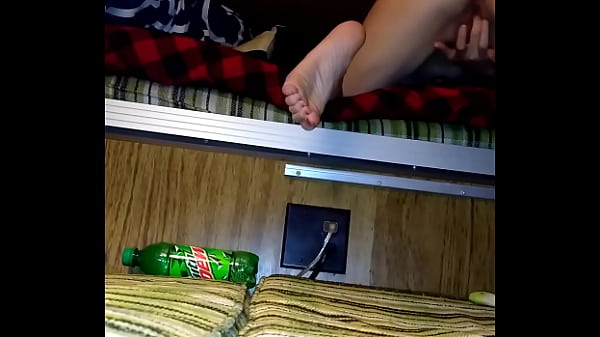 She's rubbing herself 