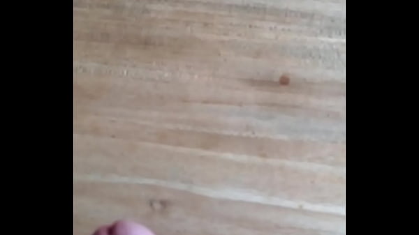 Me coming on our dining room table 