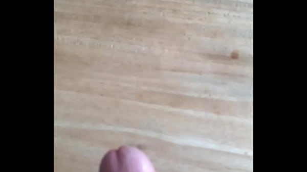 Me coming on our dining room table 