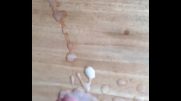 Me coming on our dining room table 