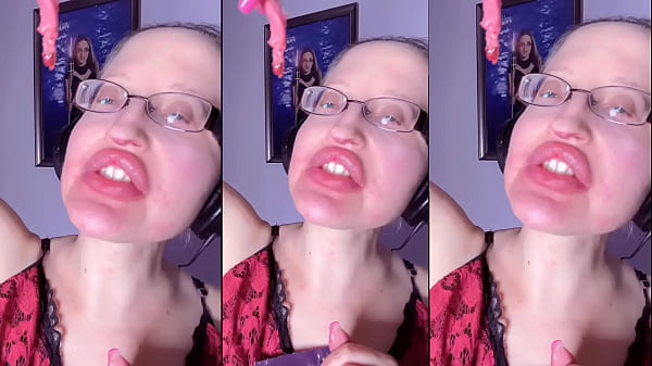 Candy Licking Eating Asmr Listen In Headphones For Asmr Effect Big Lips Eyeglasses thumbnail