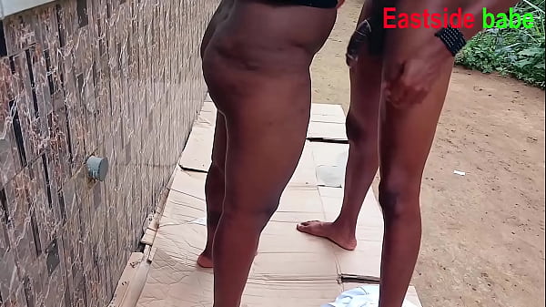 Sex with my landlord daughter outside 