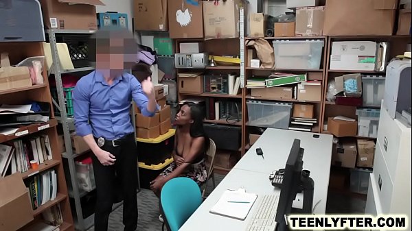 Ebony teen shoplifter_fucked hard by_sleazy cop