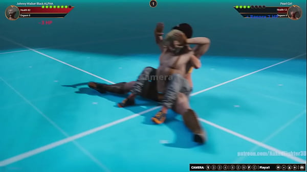 Johnny Walker Black ALPHA_VS PearlGirl Naked Fighter 3D