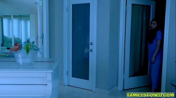 Sexy teen Savannah Sixxslobbing all_over her stepdads cock