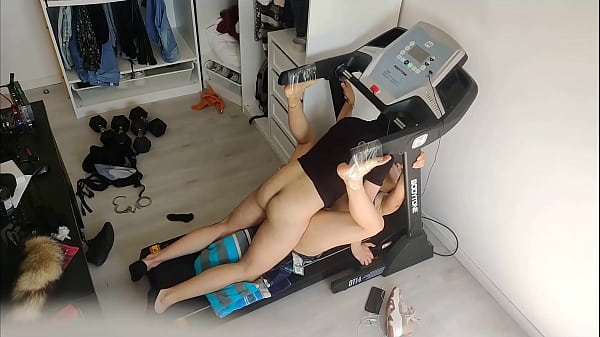 cuckold with a thief in antreadmill he handcuffedme and_made me_his slave