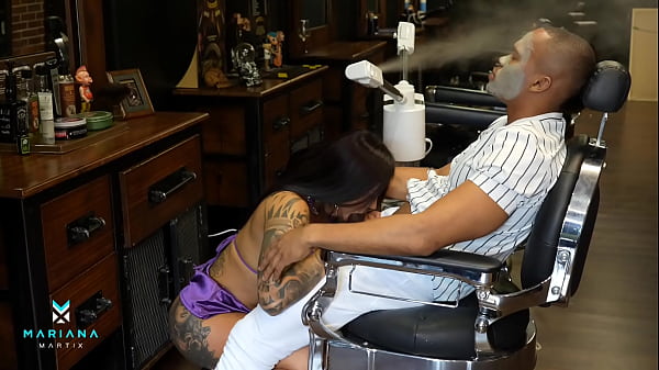 Sexy Ebony Colombian Girl Fucks Her Client At The Barbershop - Mariana Martix & Brandon Cruz thumbnail