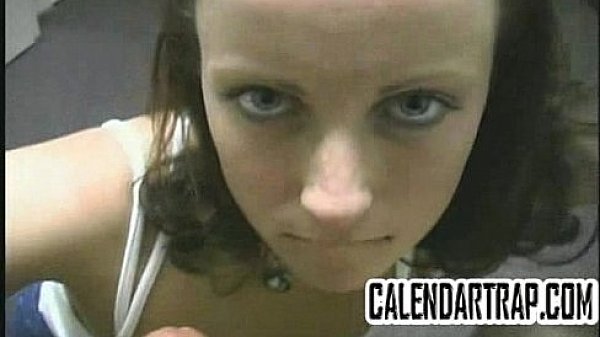 Amateur with small tits gives a POV blowjob 