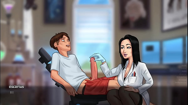 Profesora_examina_mi pene_hasta hacerlo levantar summertime saga