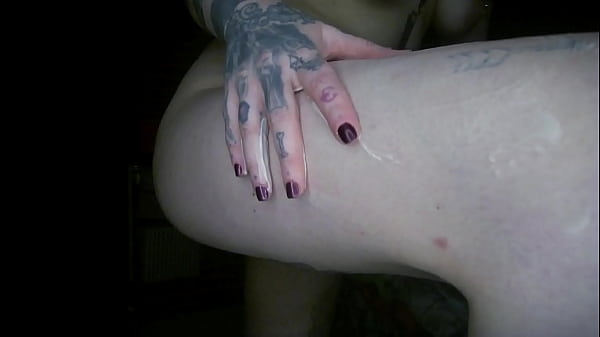 Messalina horror lotioning her body 