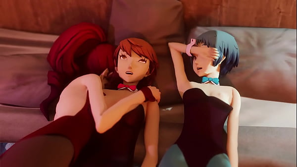 Play MP4 - Fuuka&comma; Yukari&comma; and Mitsuru's hardcore group fuck &lpar;Persona 3 hentai&rpar;