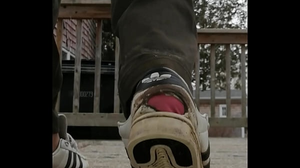 Well worn adidas sneaker 