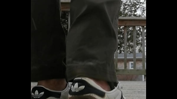 Well worn adidas sneaker 