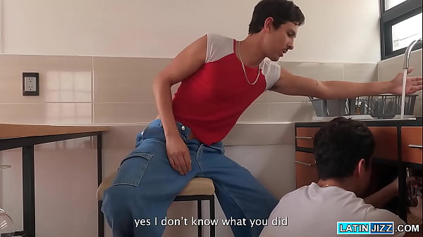 Alfonso Osnaya offers to help Enrique Mudu with his boner 