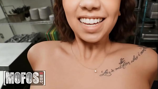 Waitress (Kimora Quin) Is So Horny That She_Asks For Her Coworker's_Cock In The Kitchen - Mofos