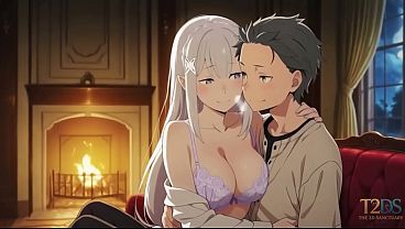 Nonton Re:zero Couple Has Intense Sex By The Fireplace &ndash; Emilia Gets Fucked Hard (ai) thumbnail