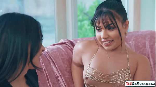 Busty latina tgirl photographer Eva Maxim is having feelings for her nude model Summer Col.The big tits shemale gets her dick sucked and licks pussy 