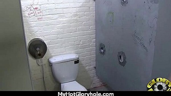 Natural cute black teen tries out gloryhole 1 