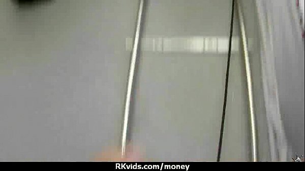 Amateur hottie takes cash for public sex 13