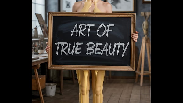 Nude woman covered by cheese 