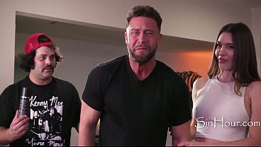 Self aware characters point at the camera acknowledge the porn set and fuck 