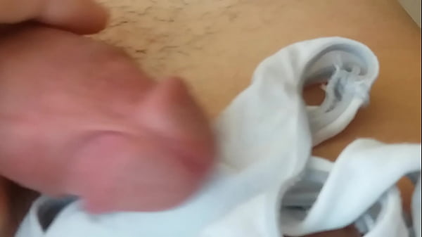 Playing with my step sister_panties and cum